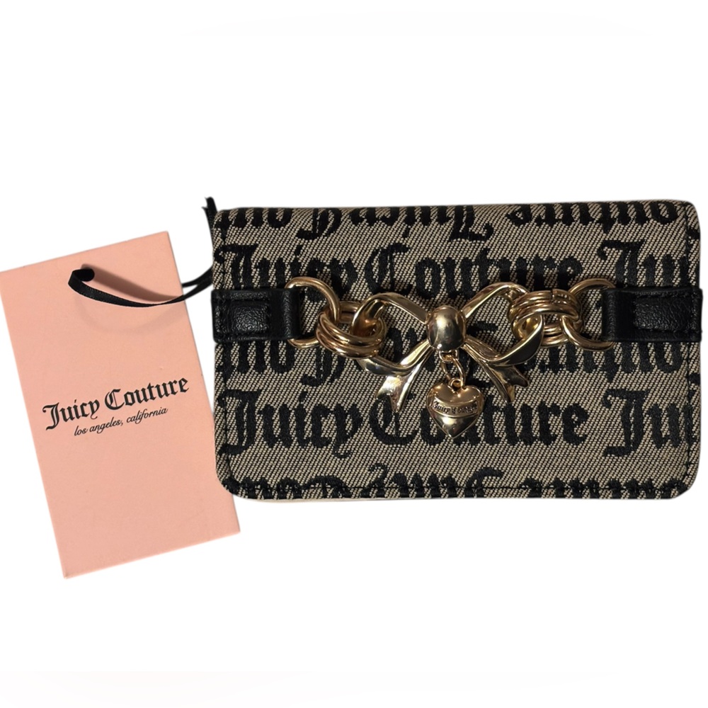 Juicy Jacquard charm wallet